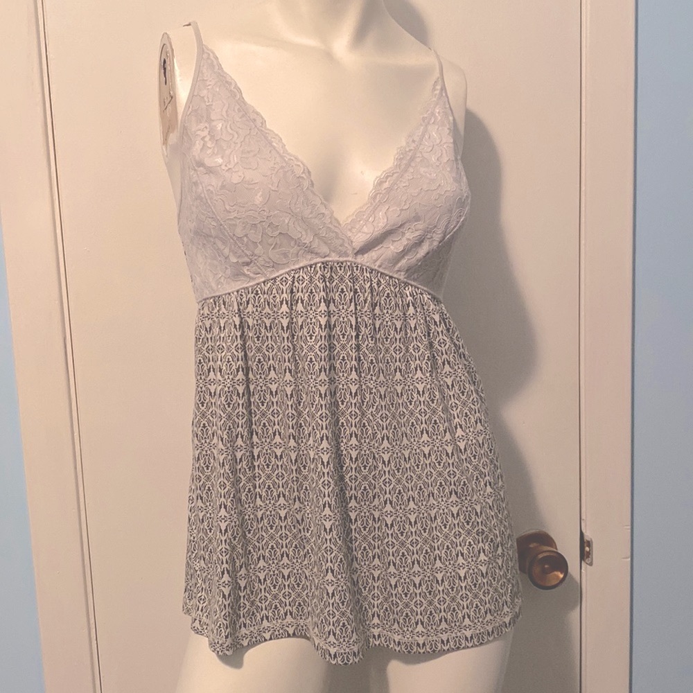 Joe Fresh multi-tone Lace Chemise Camisole with adjustable straps